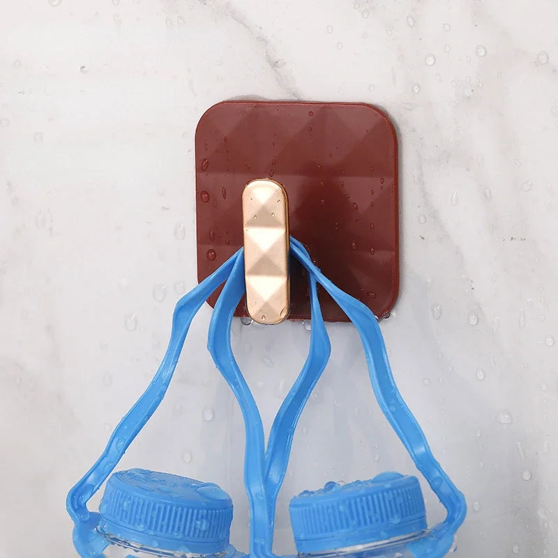 Waterproof Self-Adhesive Wall Hooks For Hanging Keys Clothes Hanger Door Robe Hook Coat Rack Towel Holder Bathroom Accessories