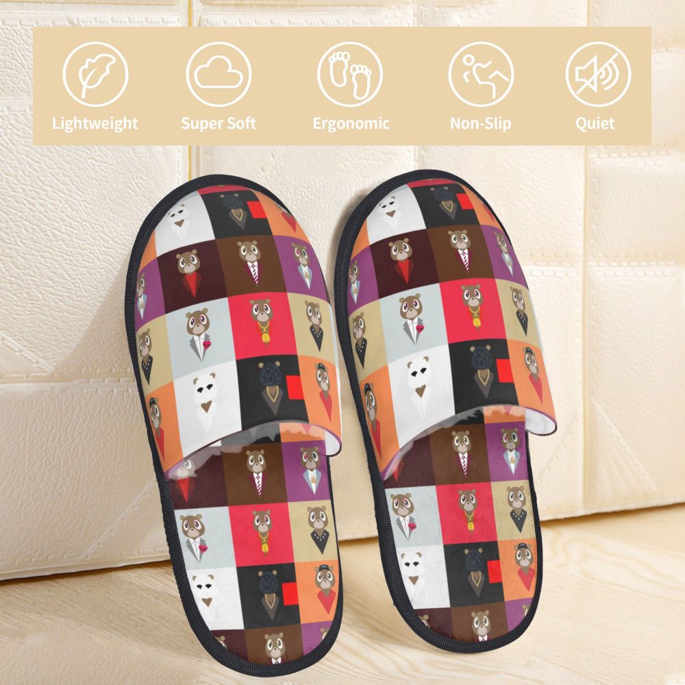 Funny Kanye West Meme Guest Slippers for Bathroom Women Custom Print House Slipper