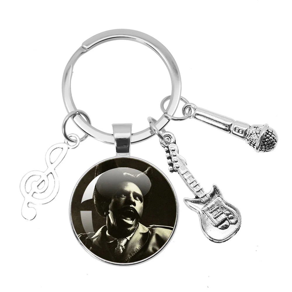 Hip-Hop Rapper Tyler Music Themed Keychain Jewelry Backpack Accessories Souvenir Pendant Key Ring Funny Meme Hip Hop Punk Gift