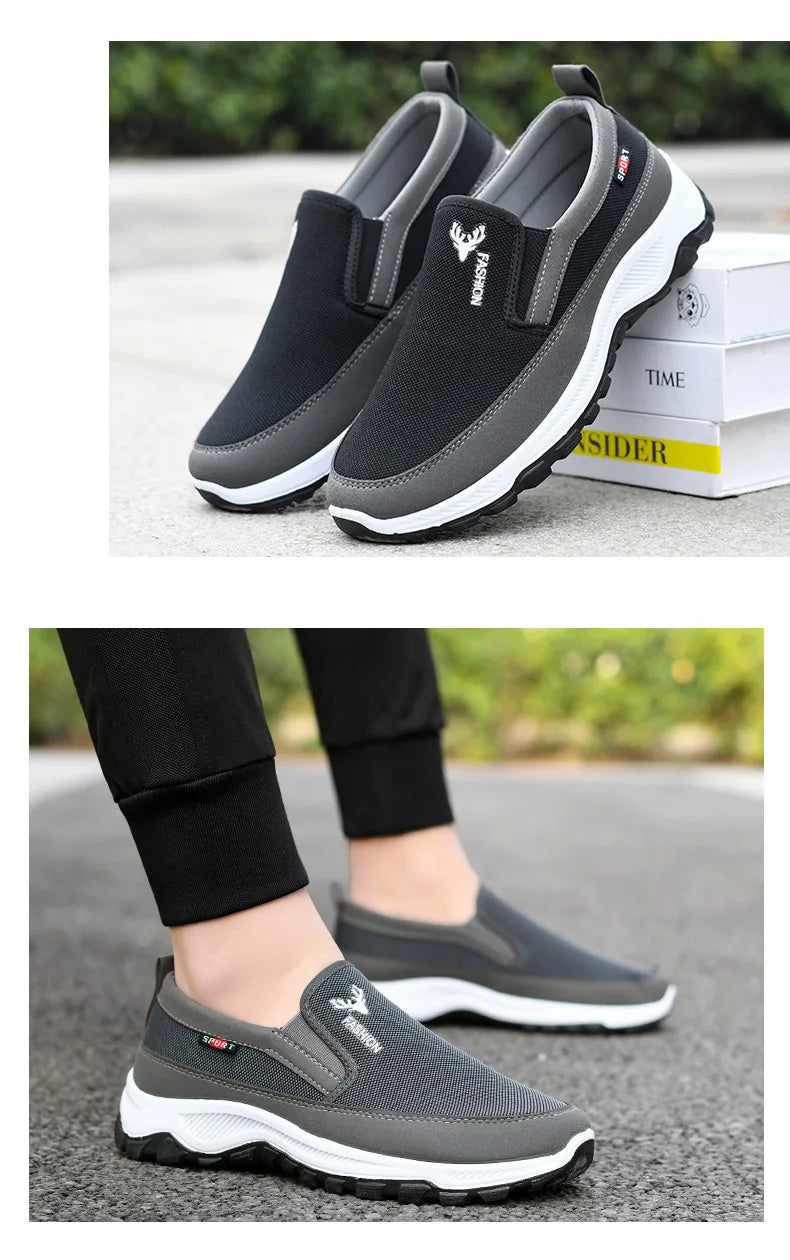 Fashion Summer Shoes Men Casual Shoes Mesh outdoor Breathable Slip-on Flats Men Sneakers Comfortable Water Loafers Zapatillas