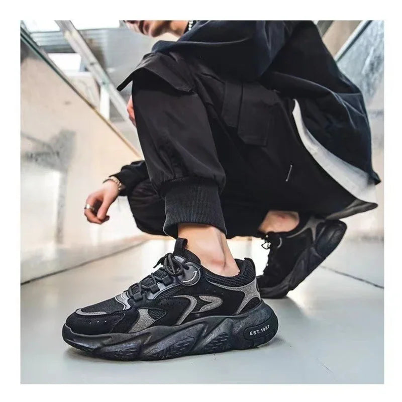 Winter 2023 Male Sneakers Thick Bottom Mens Tennis Shoes  Breathable Sport Sneaker for Men Outdoor Running Basketball Trainers