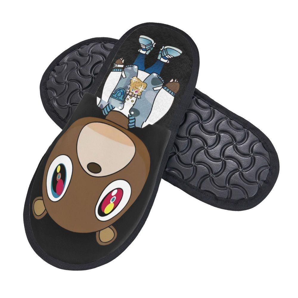 Funny Kanye West Meme Guest Slippers for Bathroom Women Custom Print House Slipper