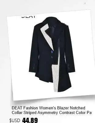 DEAT Fashion Women's Woolen Coat Lapel Silm Single Breasted Long Sleeves Beige Lined Blends Overcoat Winter 2024 New 7AB5487