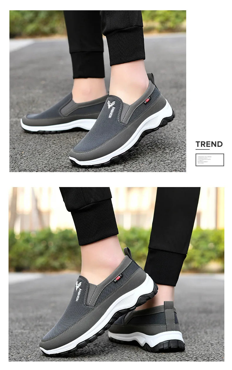 Fashion Summer Shoes Men Casual Shoes Mesh outdoor Breathable Slip-on Flats Men Sneakers Comfortable Water Loafers Zapatillas