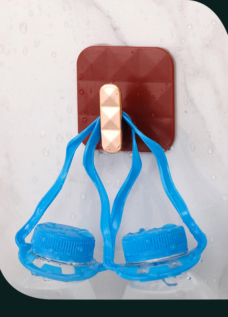 Waterproof Self-Adhesive Wall Hooks For Hanging Keys Clothes Hanger Door Robe Hook Coat Rack Towel Holder Bathroom Accessories