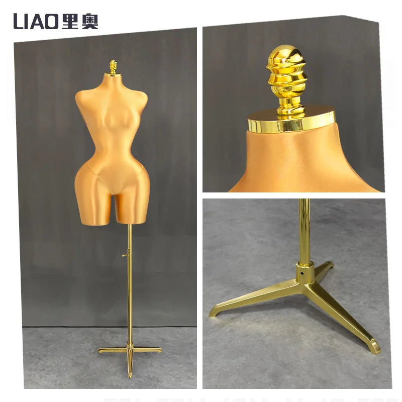 Curvy female mannequins pinable dress form Tailor pin mannequin female fabric plus size torso dress foam  doll adult half body