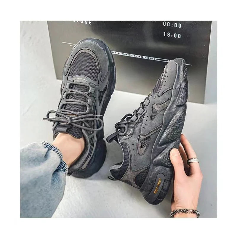 Winter 2023 Male Sneakers Thick Bottom Mens Tennis Shoes  Breathable Sport Sneaker for Men Outdoor Running Basketball Trainers