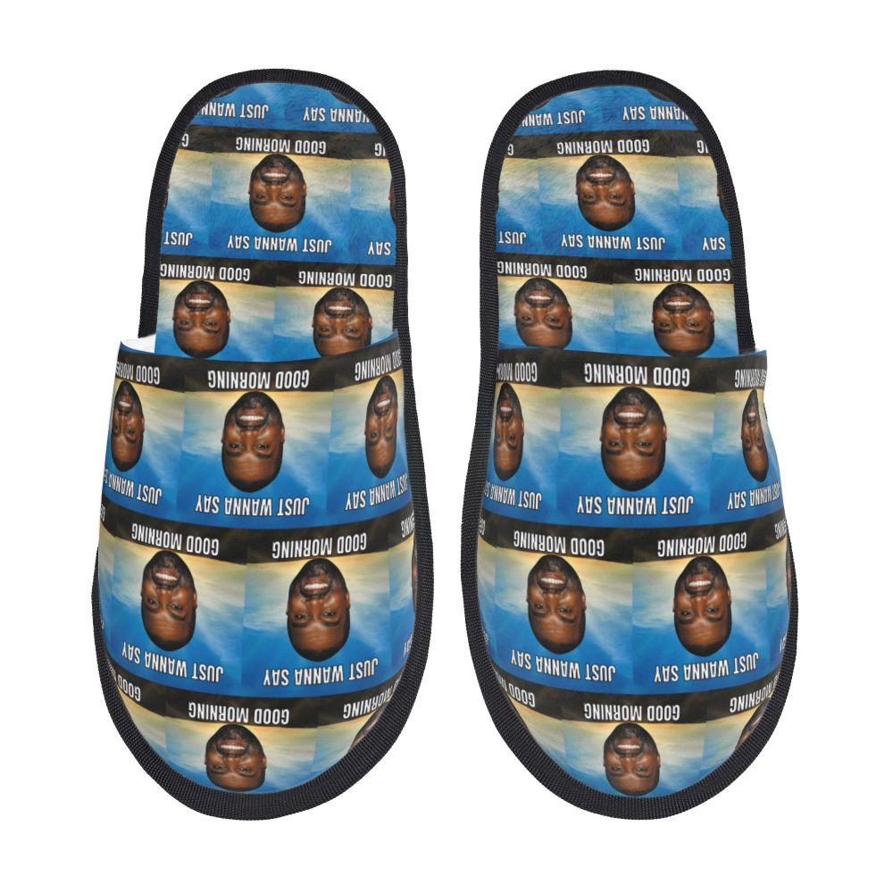 Funny Kanye West Meme Guest Slippers for Bathroom Women Custom Print House Slipper