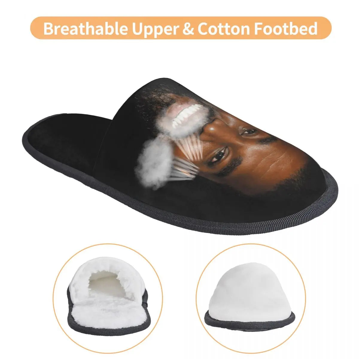 Funny Kanye West Meme Guest Slippers for Bathroom Women Custom Print House Slipper