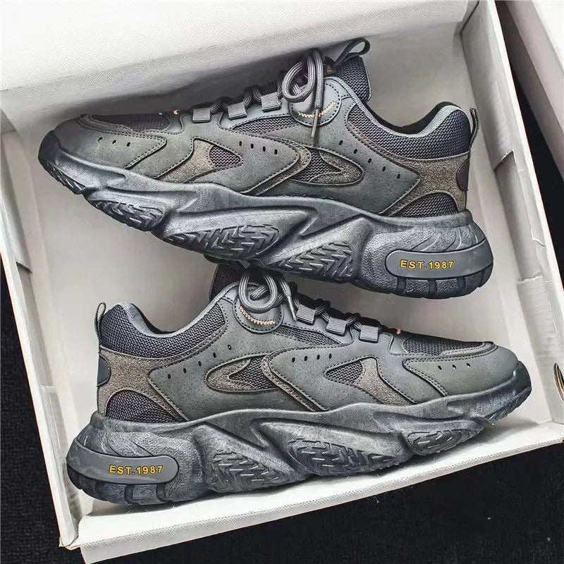 Winter 2023 Male Sneakers Thick Bottom Mens Tennis Shoes  Breathable Sport Sneaker for Men Outdoor Running Basketball Trainers