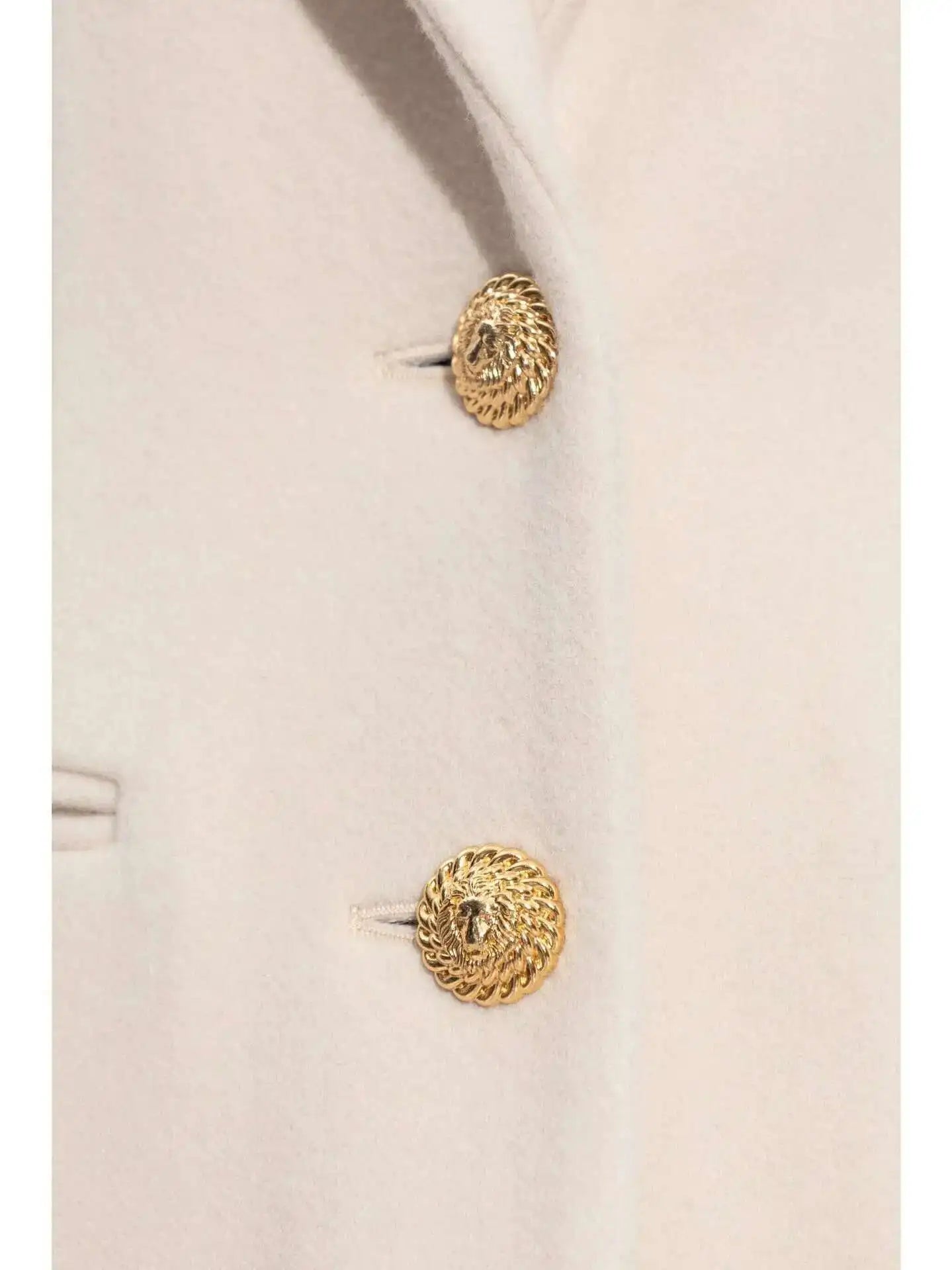 DEAT Fashion Women's Woolen Coat Lapel Silm Single Breasted Long Sleeves Beige Lined Blends Overcoat Winter 2024 New 7AB5487