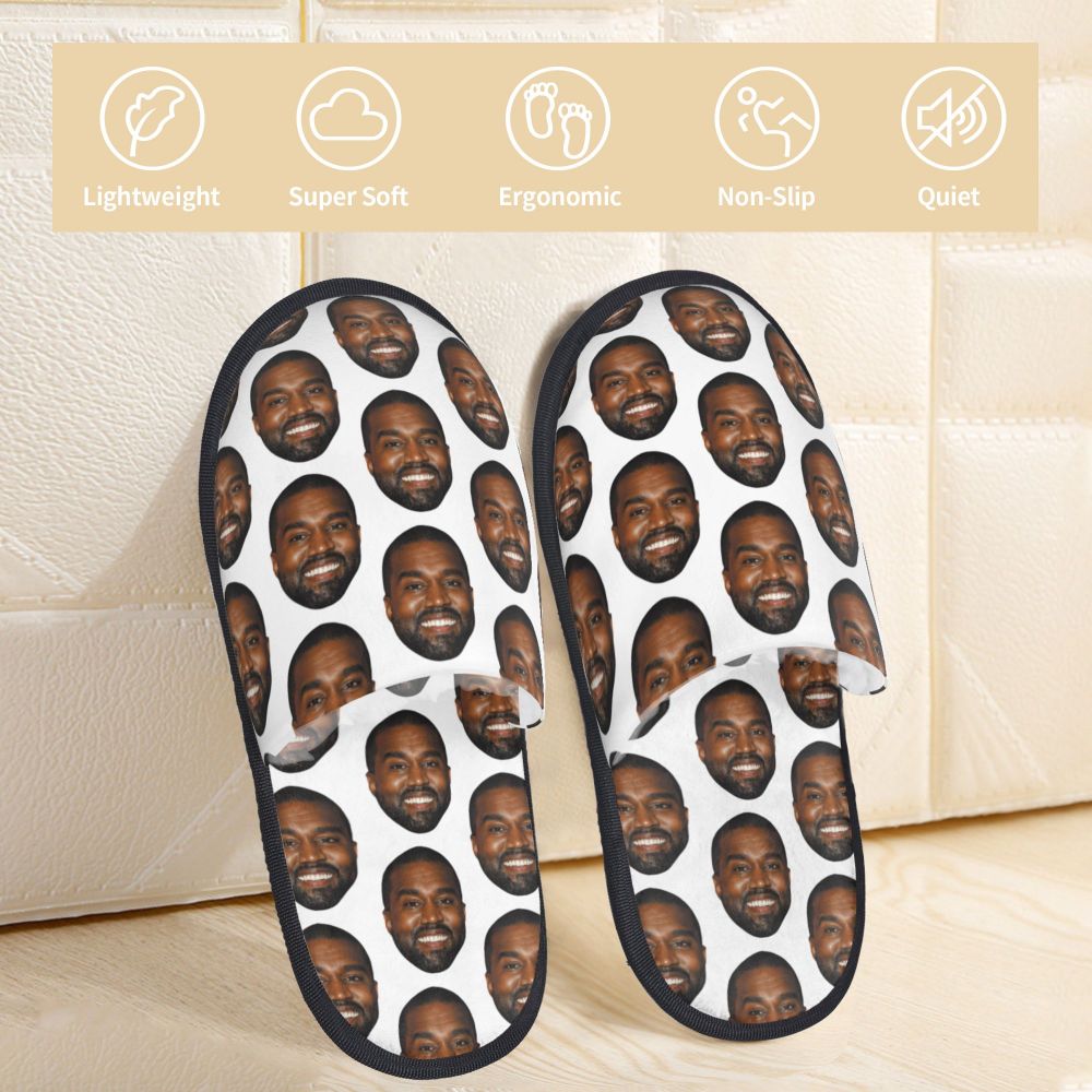 Funny Kanye West Meme Guest Slippers for Bathroom Women Custom Print House Slipper