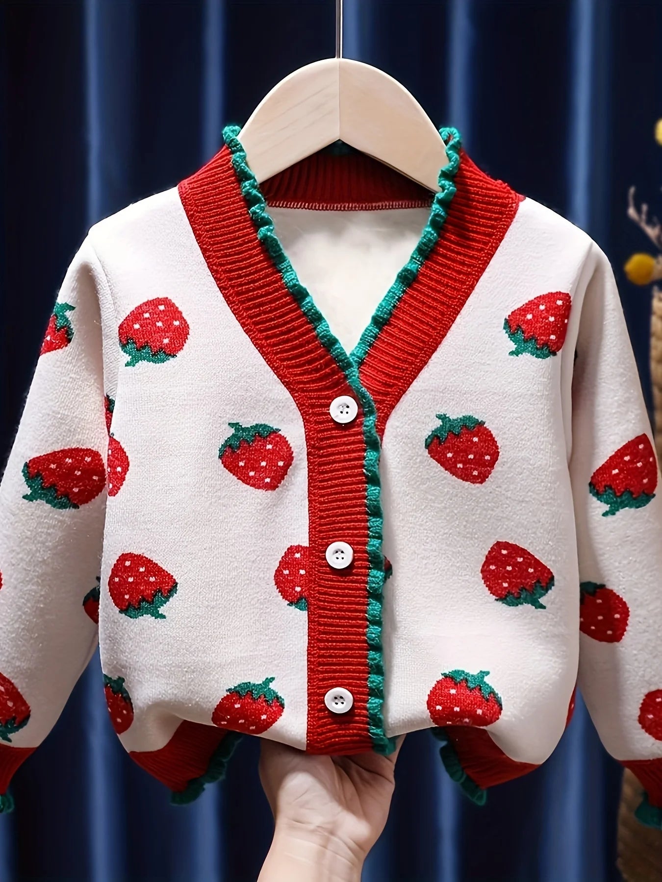 Girls' Sweater Cardigan New Spring and Autumn Clothes Children's Sweaters Baby Style Sweaters Casual Jackets