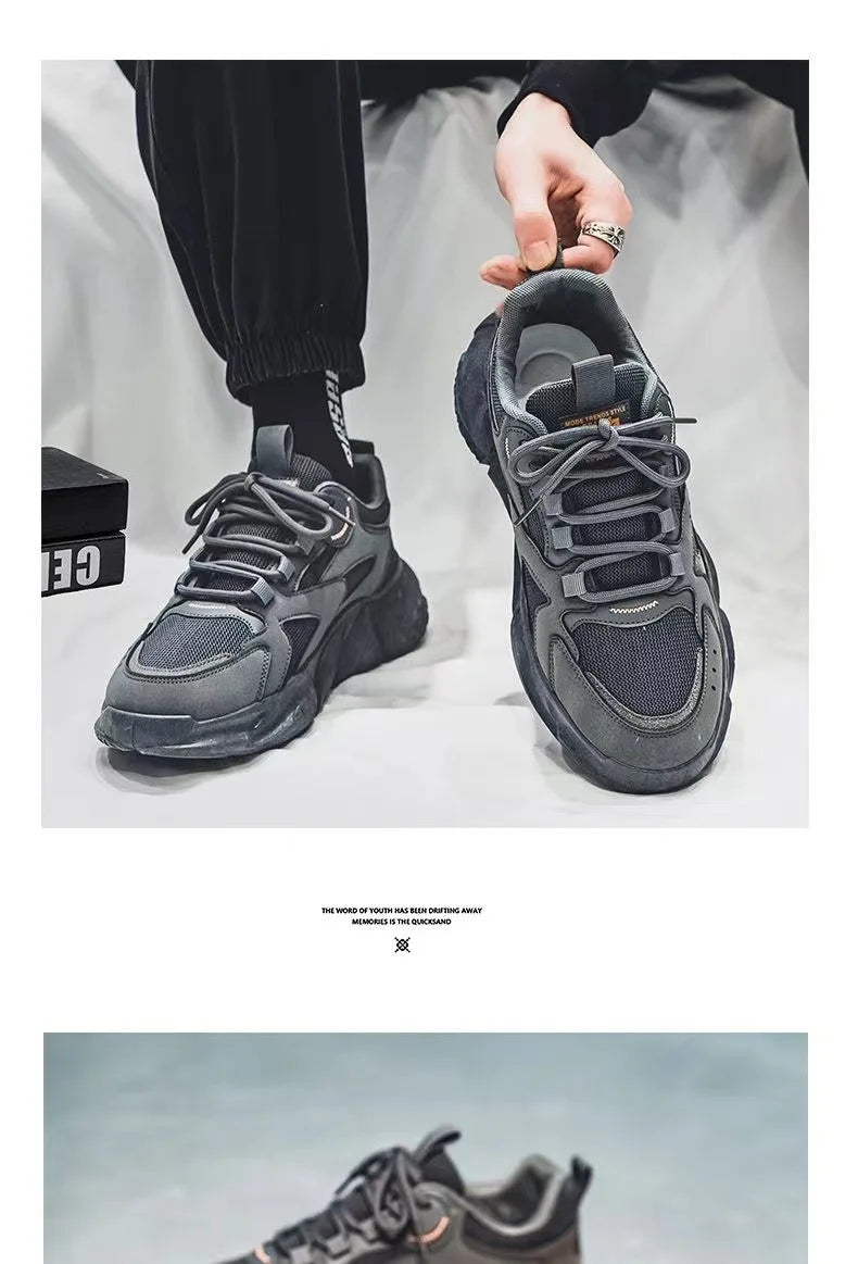 Winter 2023 Male Sneakers Thick Bottom Mens Tennis Shoes  Breathable Sport Sneaker for Men Outdoor Running Basketball Trainers