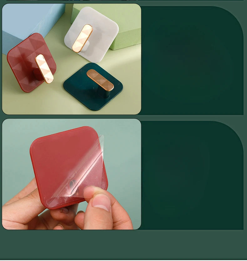 Waterproof Self-Adhesive Wall Hooks For Hanging Keys Clothes Hanger Door Robe Hook Coat Rack Towel Holder Bathroom Accessories