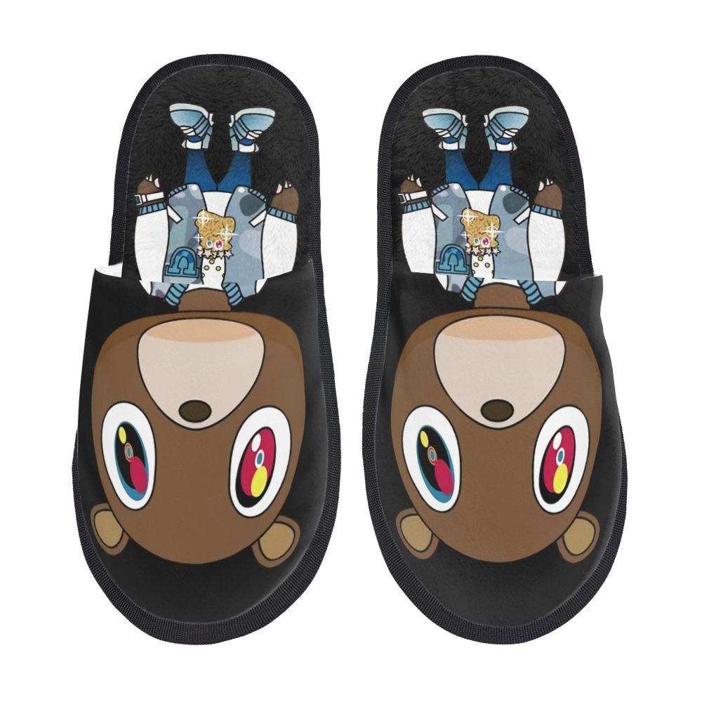 Funny Kanye West Meme Guest Slippers for Bathroom Women Custom Print House Slipper