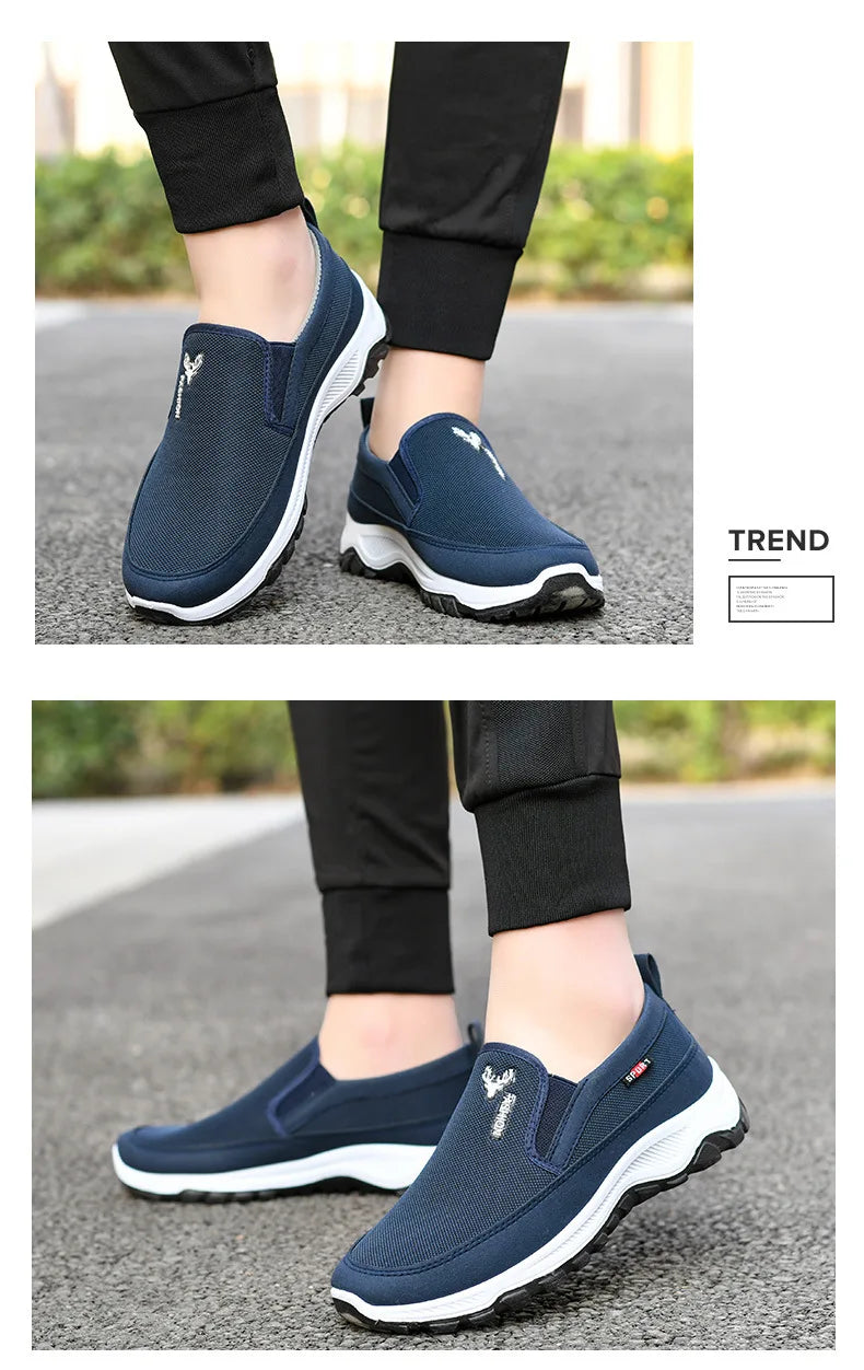 Fashion Summer Shoes Men Casual Shoes Mesh outdoor Breathable Slip-on Flats Men Sneakers Comfortable Water Loafers Zapatillas