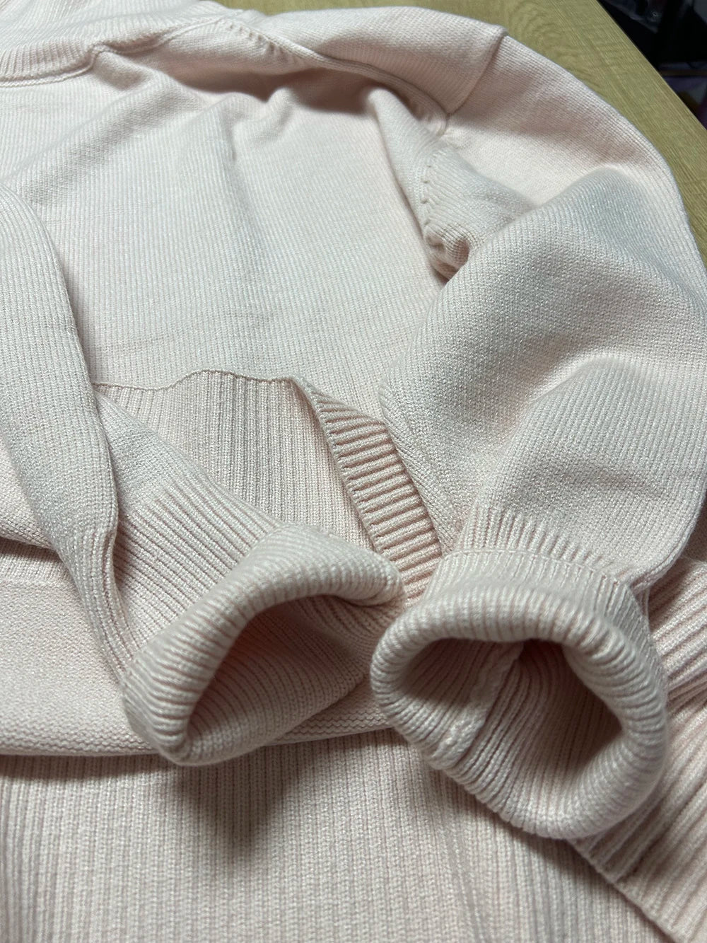 Original Light Luxury O-neck Knit Sweater Autumn and Winter Women's Elegant Loose Mock Neck Solid Color Warm Outerwear Sweater