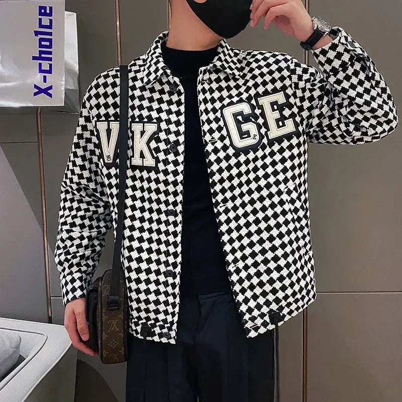 Slim Fit Trendy Jacket for Men New In Korean Reviews Many Stylish Man Coat Original Brands Clothing Fashion 2024 High Quality