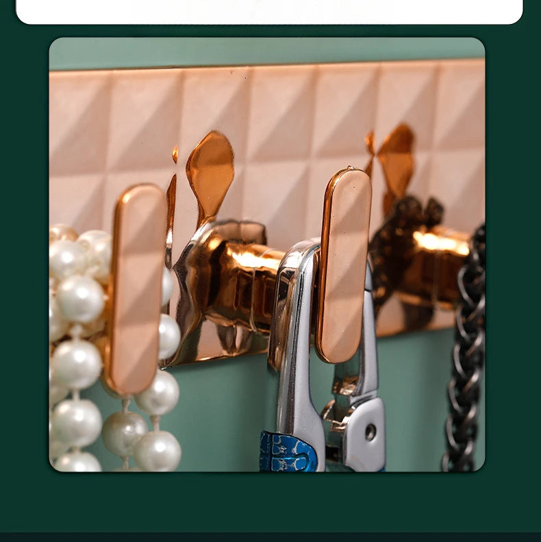 Waterproof Self-Adhesive Wall Hooks For Hanging Keys Clothes Hanger Door Robe Hook Coat Rack Towel Holder Bathroom Accessories