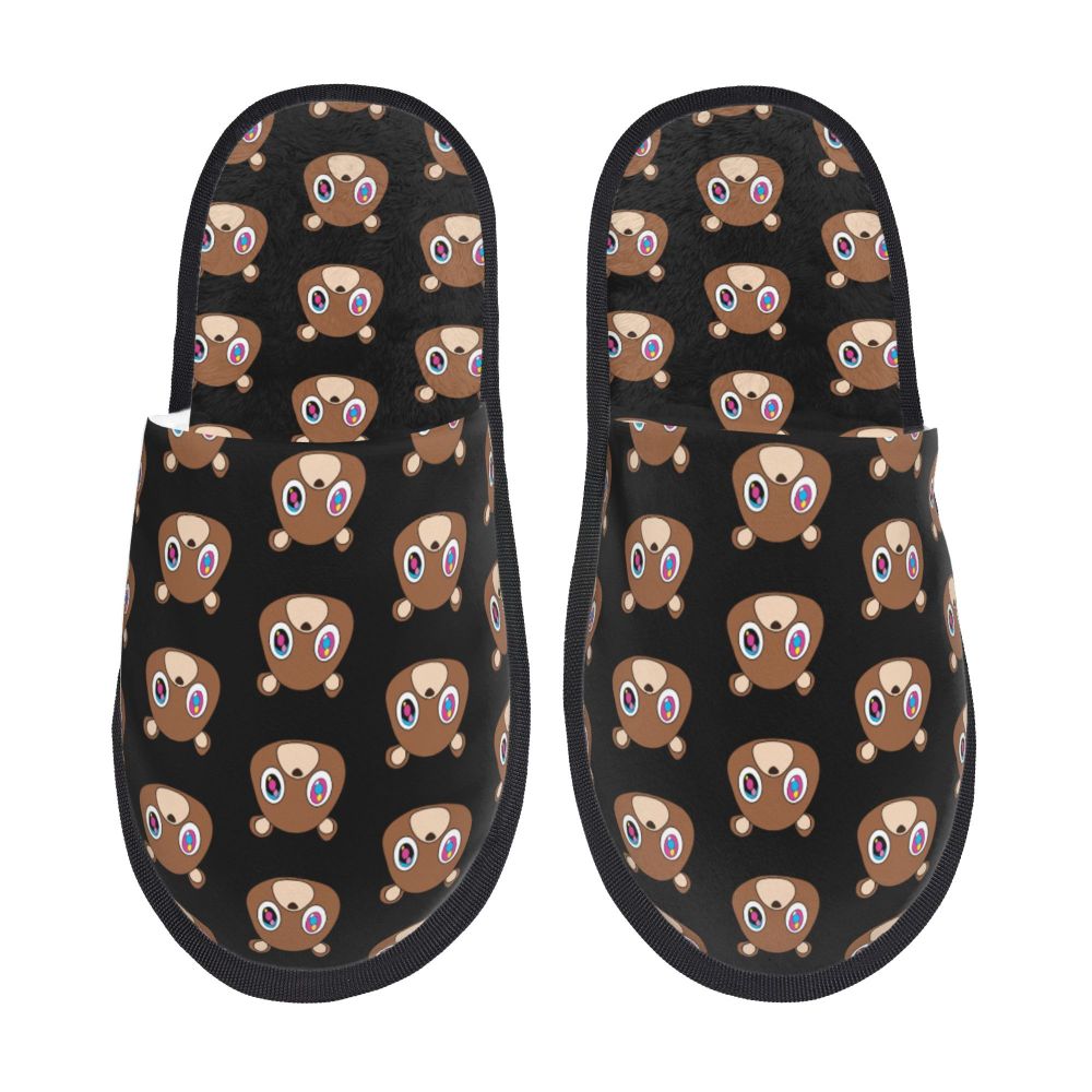 Funny Kanye West Meme Guest Slippers for Bathroom Women Custom Print House Slipper