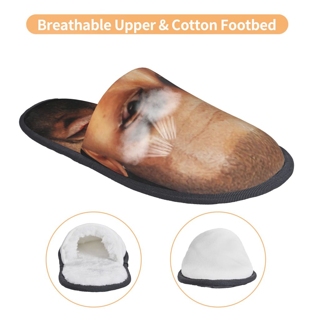 Funny Kanye West Meme Guest Slippers for Bathroom Women Custom Print House Slipper