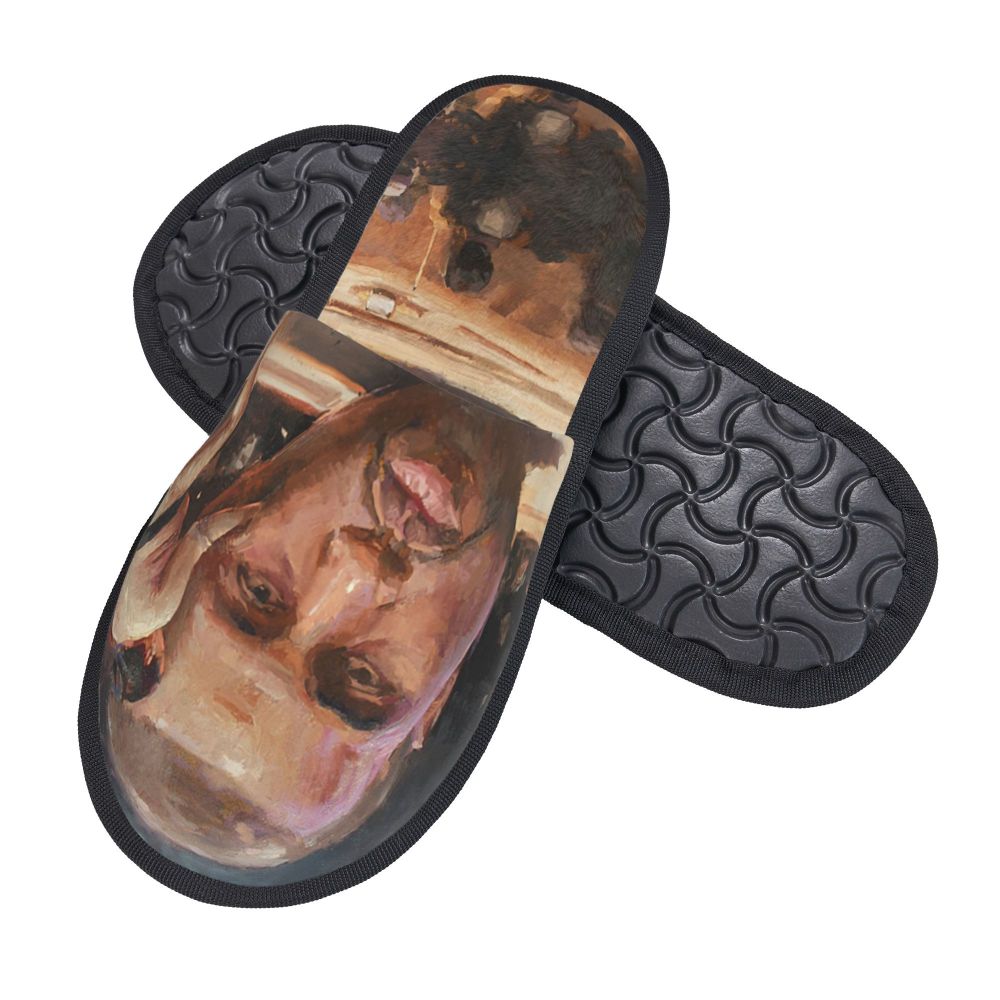 Funny Kanye West Meme Guest Slippers for Bathroom Women Custom Print House Slipper