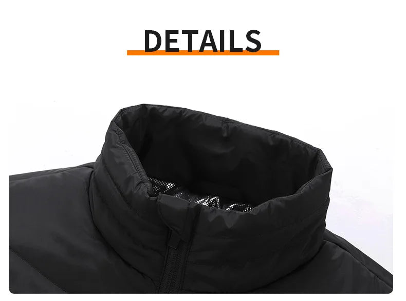 27 Areas Electric Heated Vest Heated Jackets Men Women Sportswear Heated Carbon Fibre Heat Coat USB Heating Jacket For Outdoor