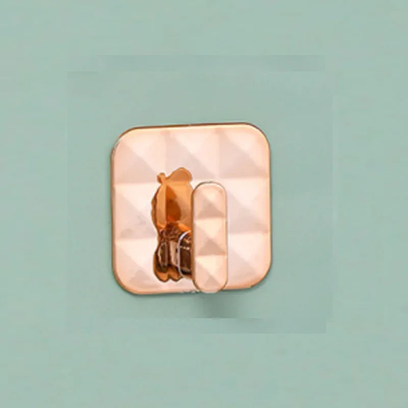 Waterproof Self-Adhesive Wall Hooks For Hanging Keys Clothes Hanger Door Robe Hook Coat Rack Towel Holder Bathroom Accessories