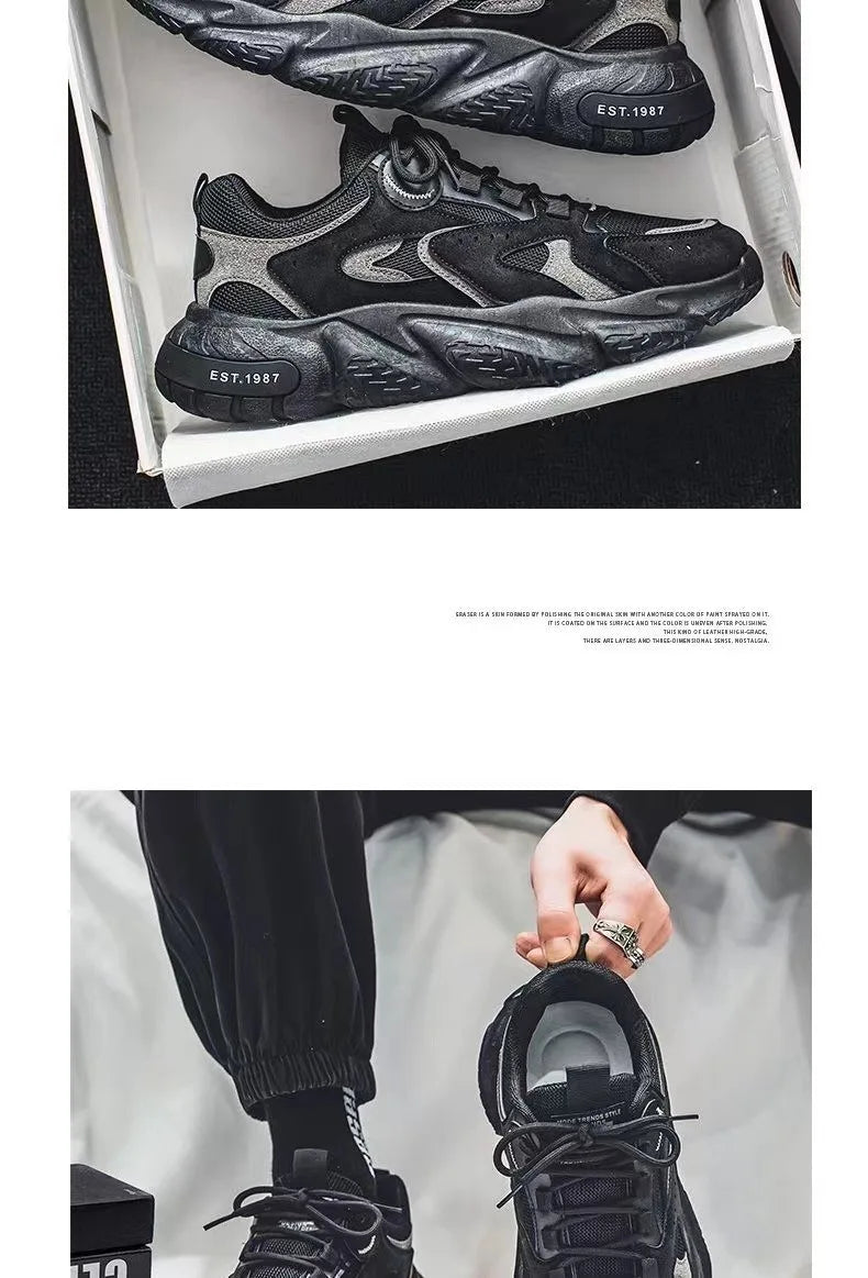 Winter 2023 Male Sneakers Thick Bottom Mens Tennis Shoes  Breathable Sport Sneaker for Men Outdoor Running Basketball Trainers