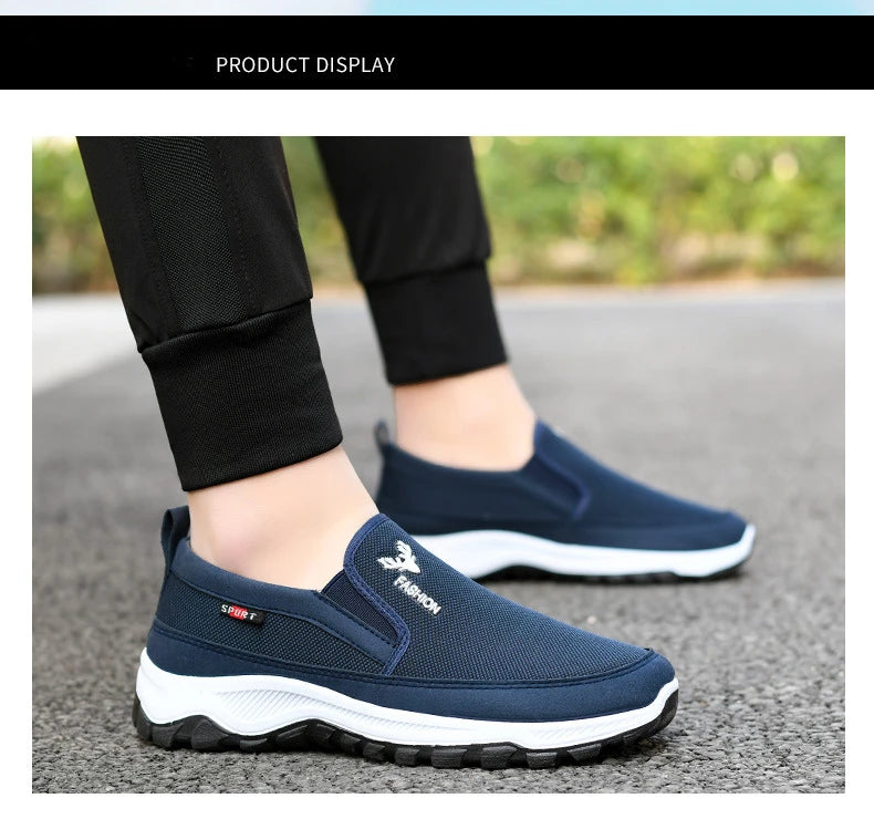 Fashion Summer Shoes Men Casual Shoes Mesh outdoor Breathable Slip-on Flats Men Sneakers Comfortable Water Loafers Zapatillas