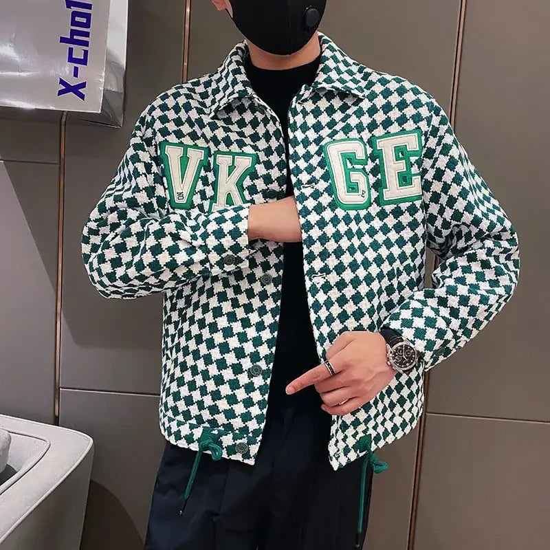 Slim Fit Trendy Jacket for Men New In Korean Reviews Many Stylish Man Coat Original Brands Clothing Fashion 2024 High Quality