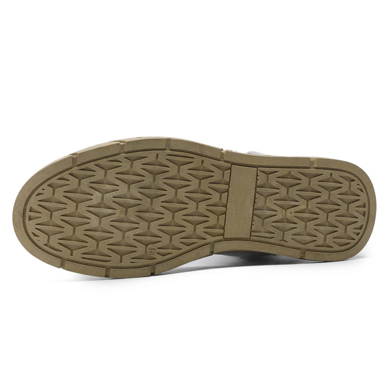 Leather Men's Ankle Boots Outdoor fashion Mens Leisure Boots Lightweight Designer Male Warm Work Boots Classic Handmade Boots