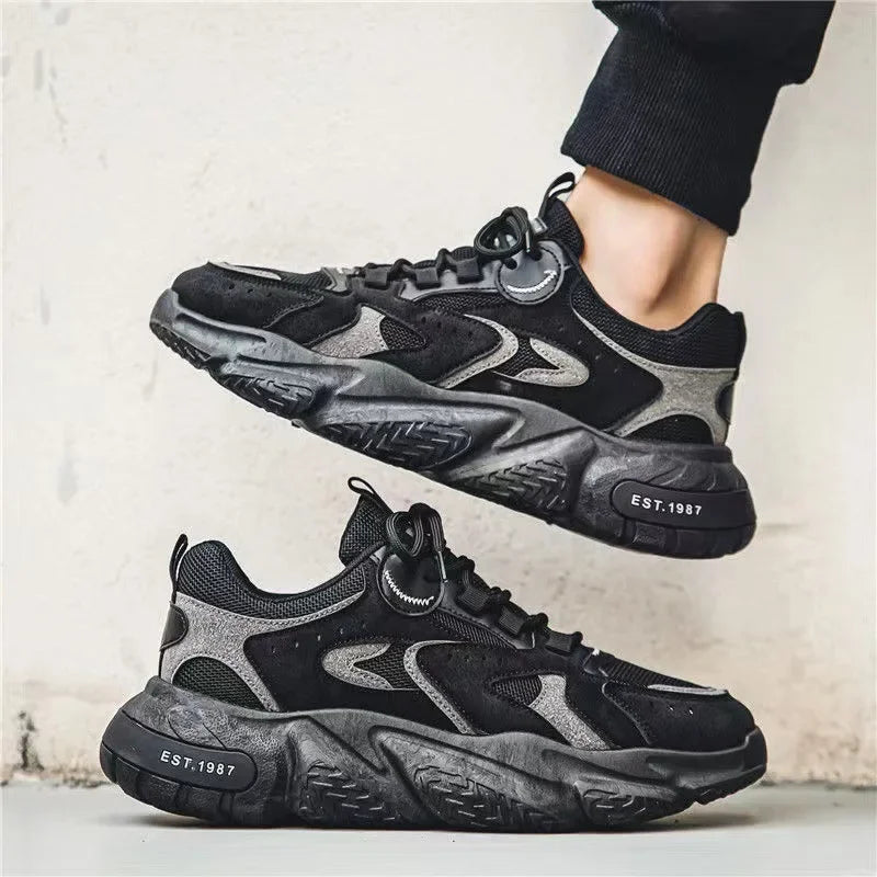 Winter 2023 Male Sneakers Thick Bottom Mens Tennis Shoes  Breathable Sport Sneaker for Men Outdoor Running Basketball Trainers