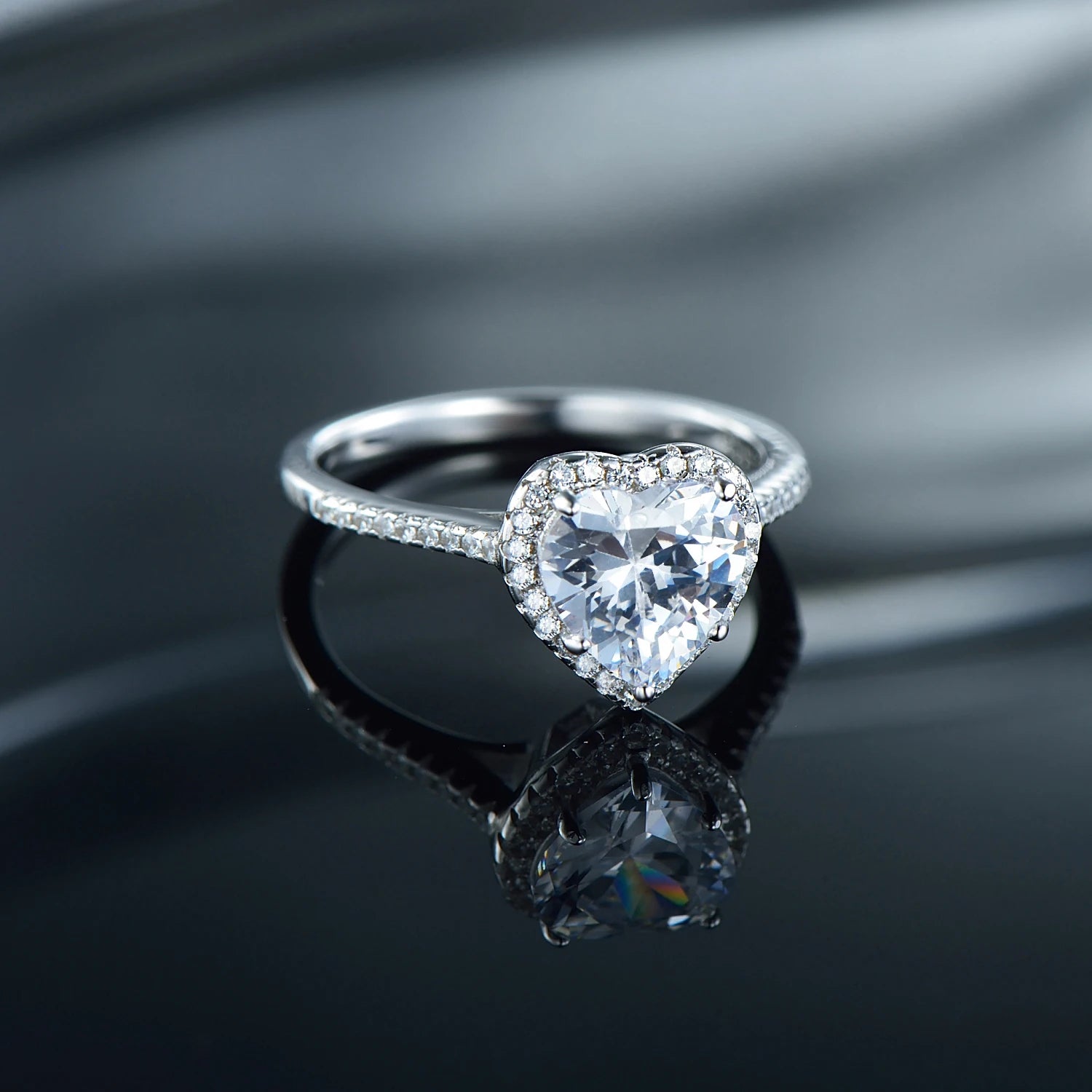 Modian New Design Solid 925 Sterling Silver Sets Jewelry Ring Necklace Wedding Natural Crystal Pendant Fashion Chain For Women