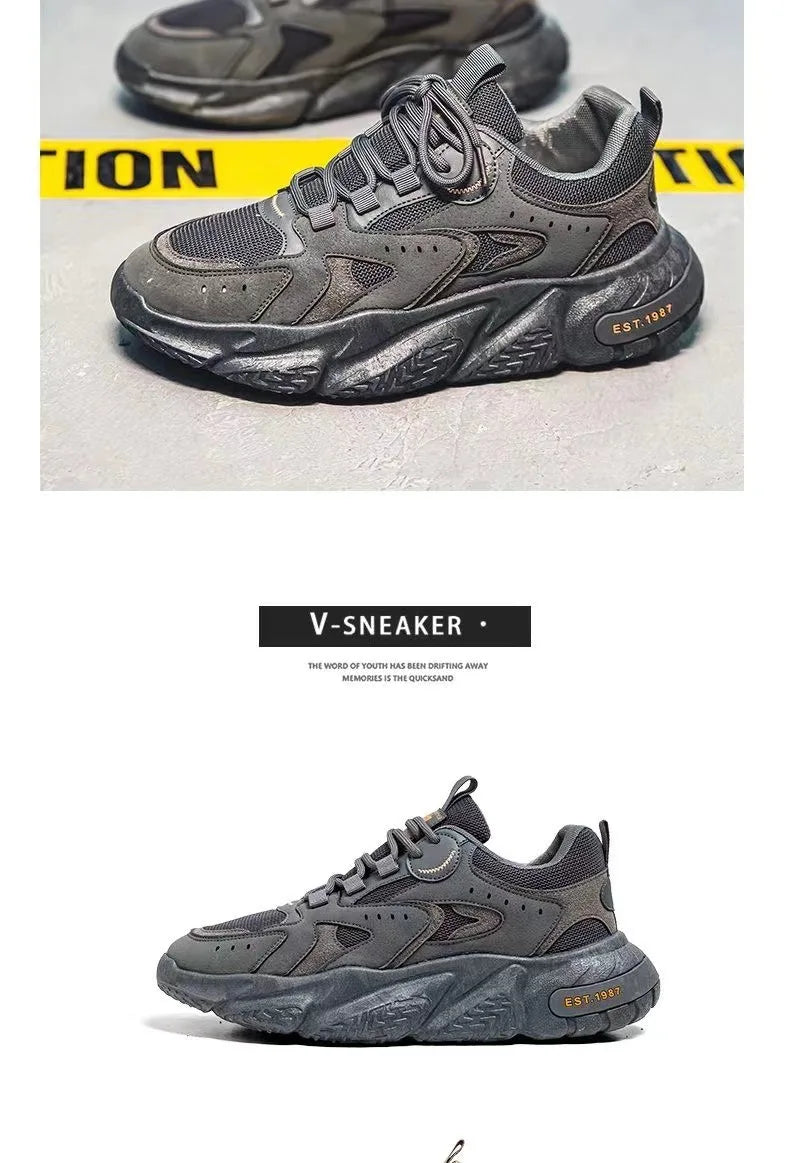 Winter 2023 Male Sneakers Thick Bottom Mens Tennis Shoes  Breathable Sport Sneaker for Men Outdoor Running Basketball Trainers