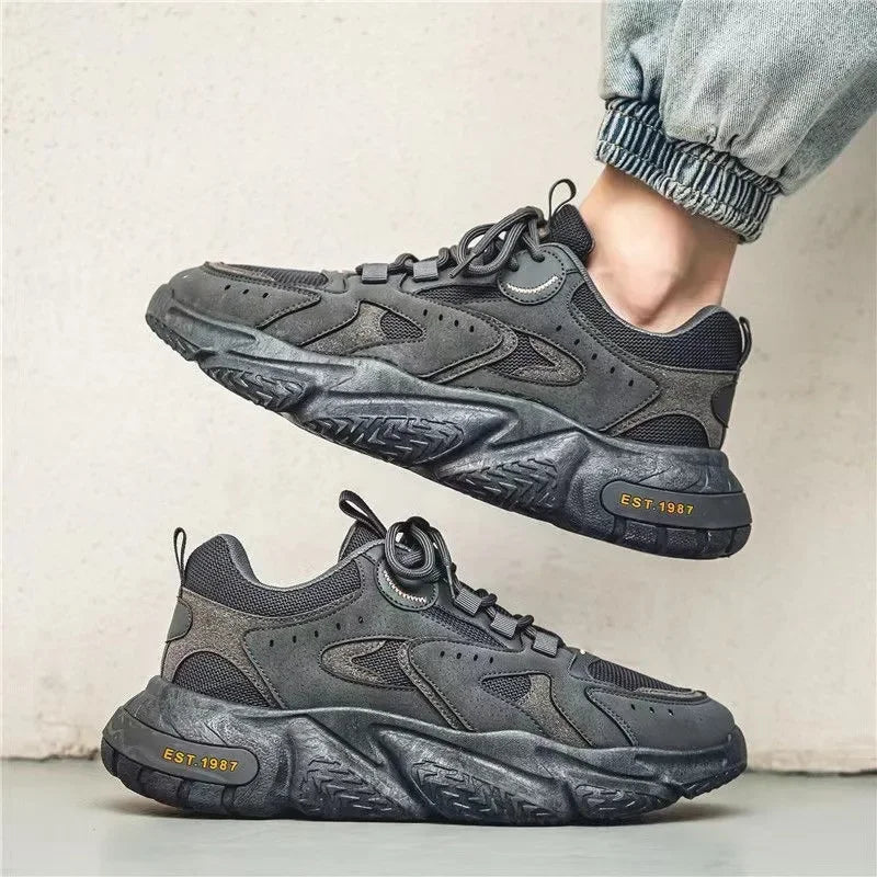 Winter 2023 Male Sneakers Thick Bottom Mens Tennis Shoes  Breathable Sport Sneaker for Men Outdoor Running Basketball Trainers