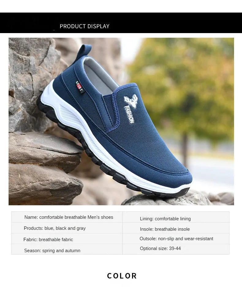 Fashion Summer Shoes Men Casual Shoes Mesh outdoor Breathable Slip-on Flats Men Sneakers Comfortable Water Loafers Zapatillas