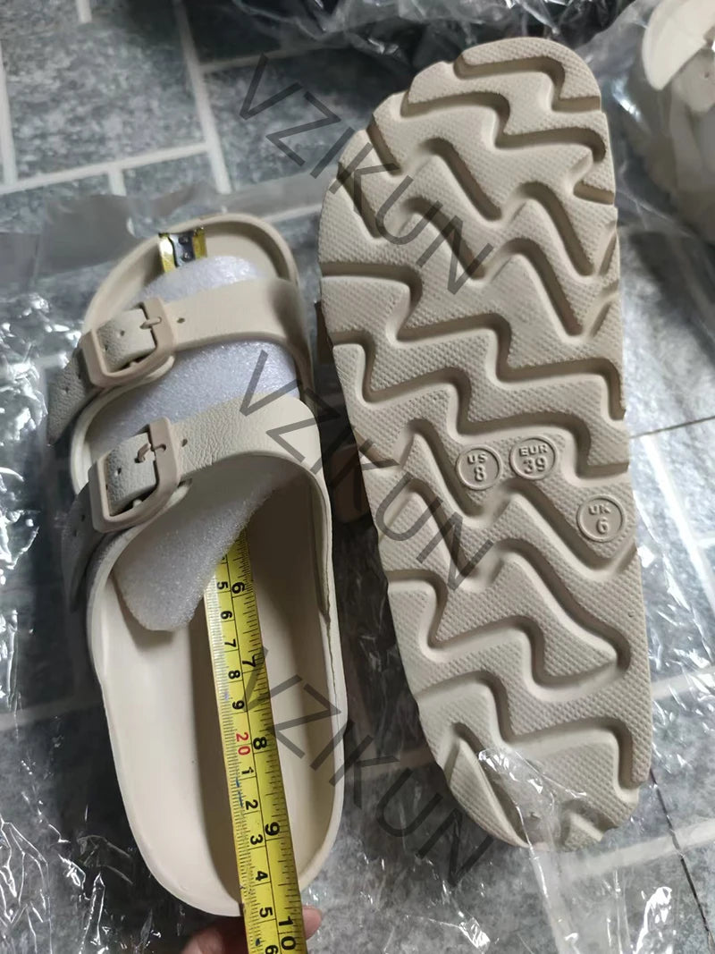 Summer Women Slipper Outdoor Beach Sandals EVA Platform flip flops For House Slides buckle Soft Thick Sole Sandals