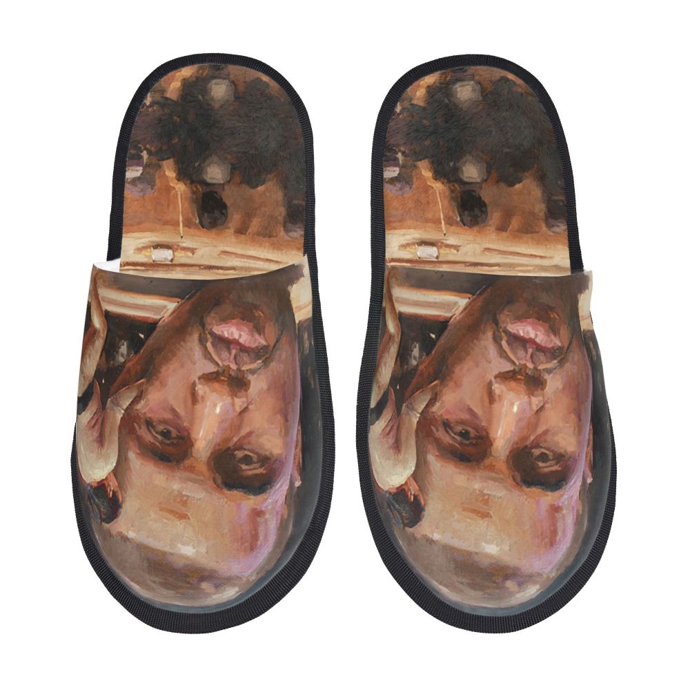 Funny Kanye West Meme Guest Slippers for Bathroom Women Custom Print House Slipper