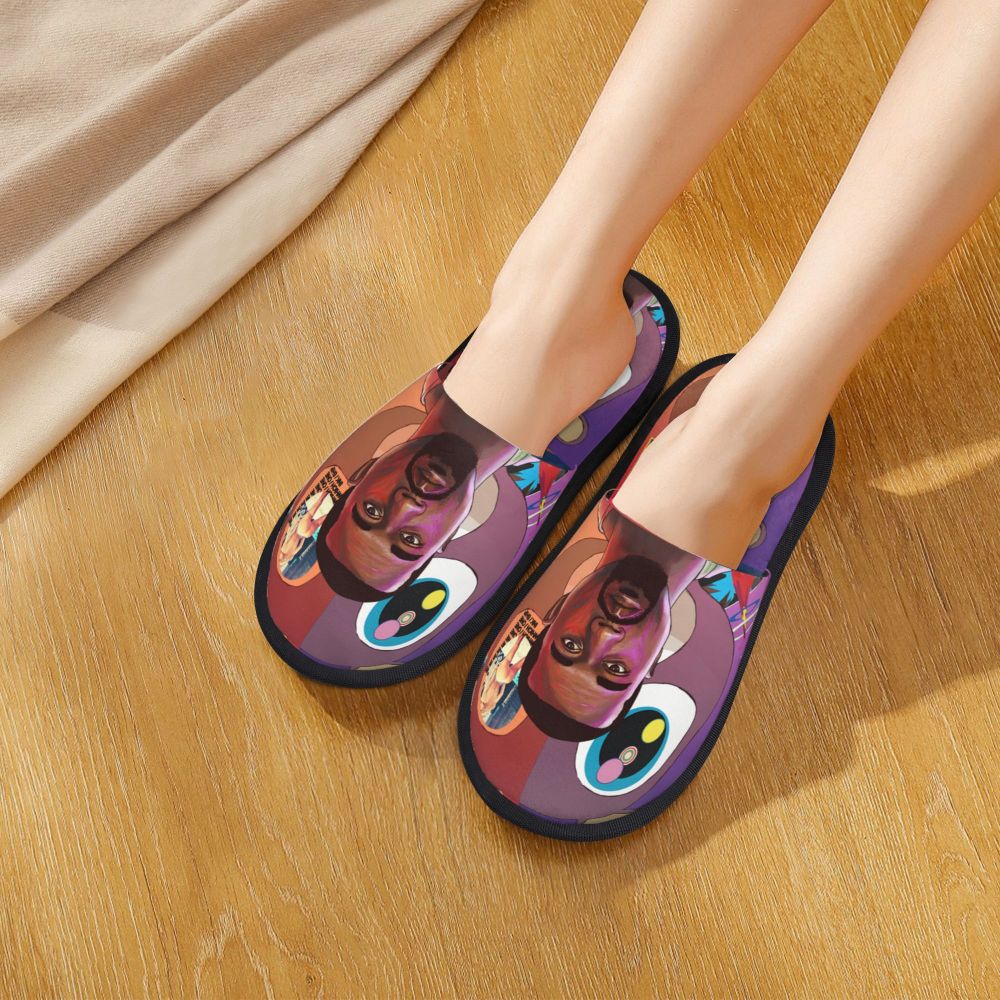 Funny Kanye West Meme Guest Slippers for Bathroom Women Custom Print House Slipper