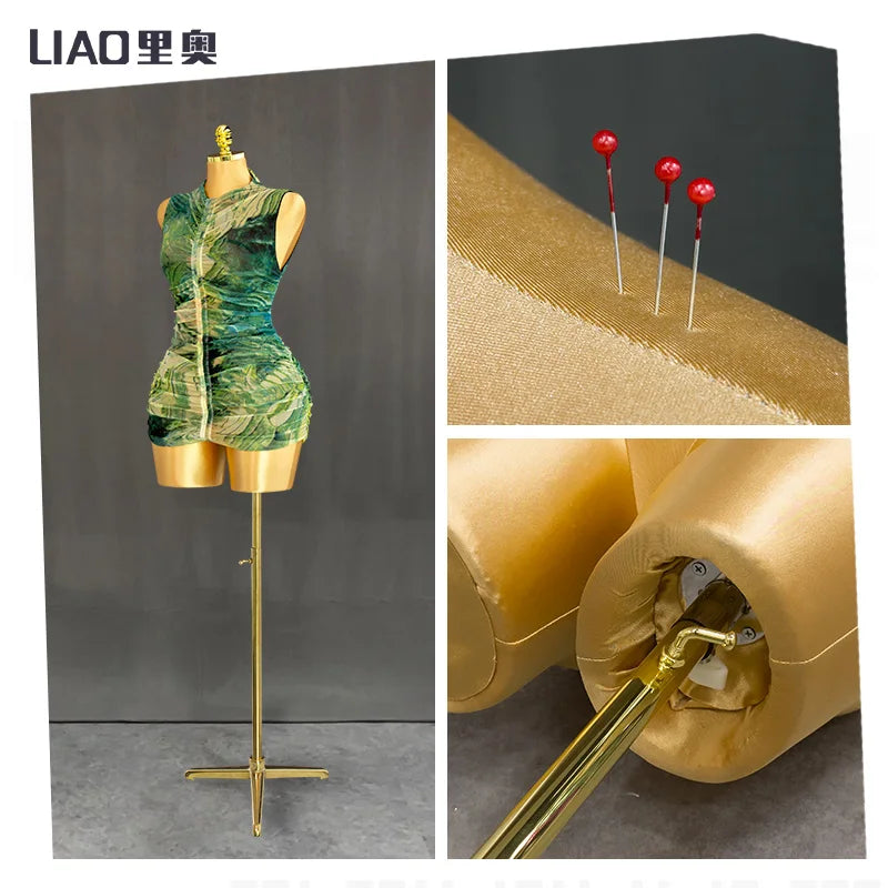 Curvy female mannequins pinable dress form Tailor pin mannequin female fabric plus size torso dress foam  doll adult half body