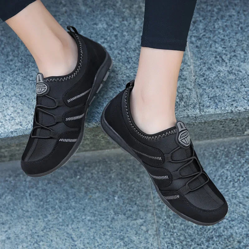 Women Casual Shoes Summer New Breathable Sport Sneakers Fashion Lightweight Ladies Shoes Slip-On Outdoor Anti-Slip Flat Shoes