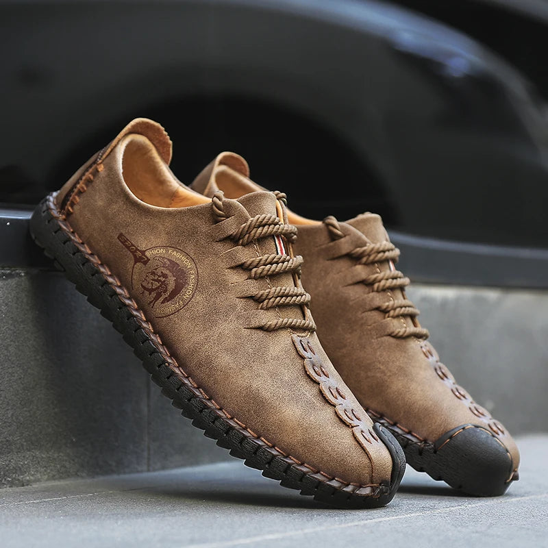 Men's Casual Shoes Fashion Driving Shoes For Men High Quality Loafers Genuine Leather Men Shoes Plus Size 48