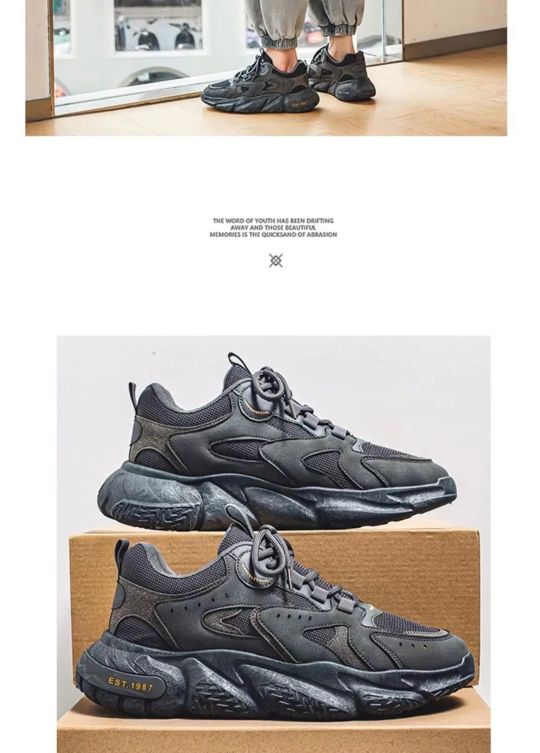 Winter 2023 Male Sneakers Thick Bottom Mens Tennis Shoes  Breathable Sport Sneaker for Men Outdoor Running Basketball Trainers