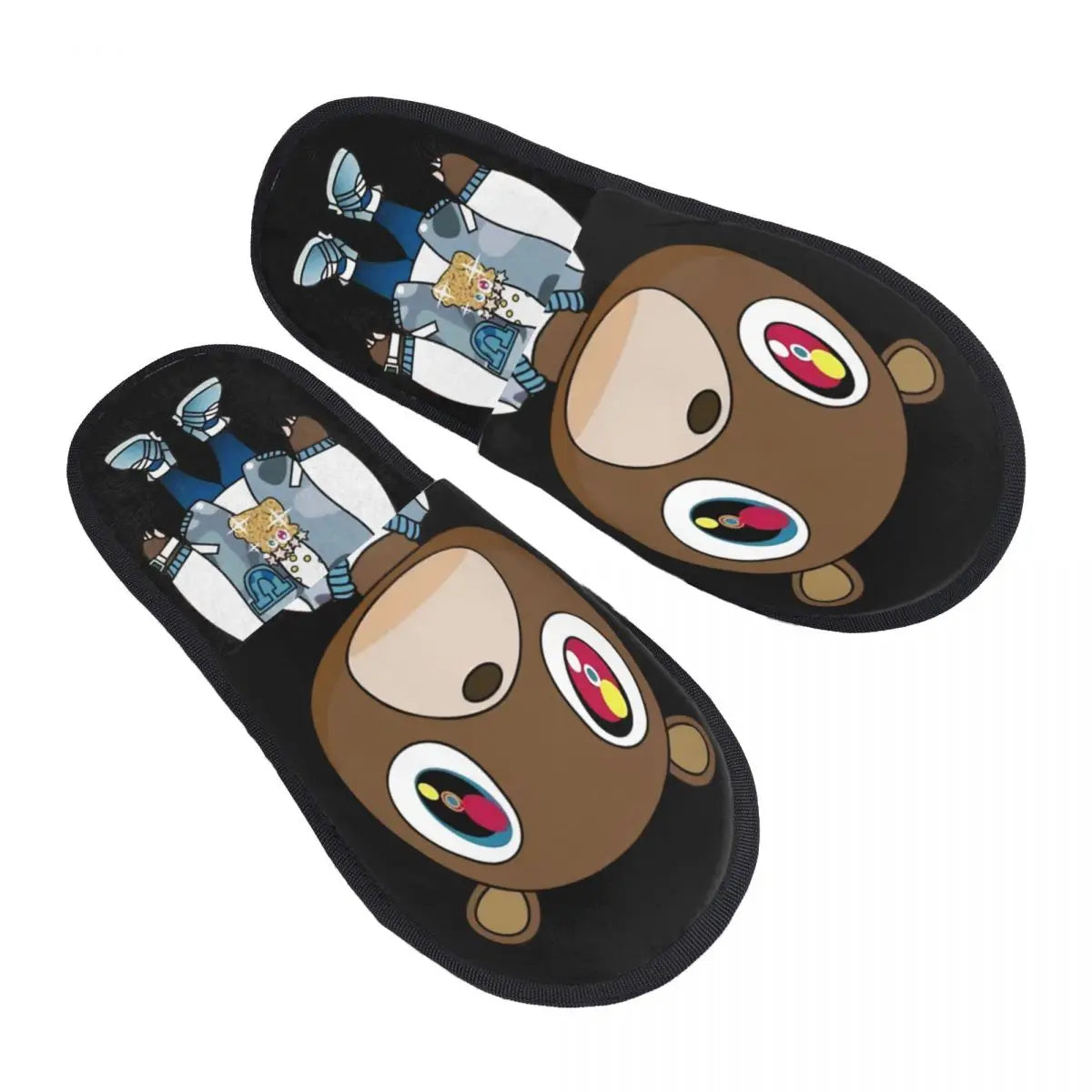 Funny Kanye West Meme Guest Slippers for Bathroom Women Custom Print House Slipper