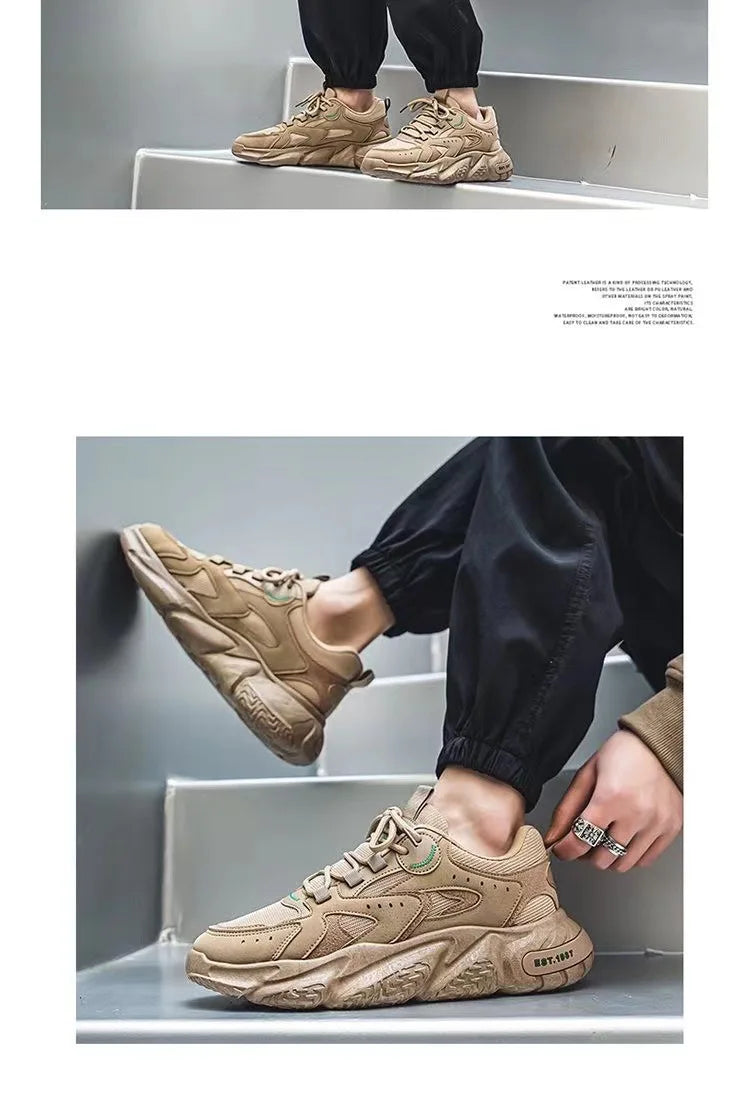 Winter 2023 Male Sneakers Thick Bottom Mens Tennis Shoes  Breathable Sport Sneaker for Men Outdoor Running Basketball Trainers