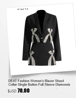 DEAT Fashion Women's Woolen Coat Lapel Silm Single Breasted Long Sleeves Beige Lined Blends Overcoat Winter 2024 New 7AB5487