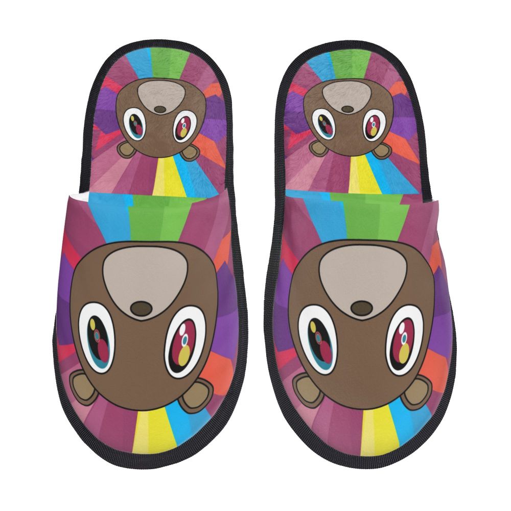 Funny Kanye West Meme Guest Slippers for Bathroom Women Custom Print House Slipper