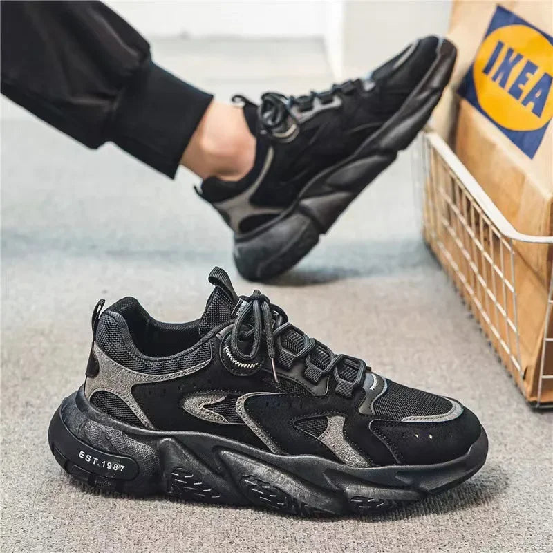 Winter 2023 Male Sneakers Thick Bottom Mens Tennis Shoes  Breathable Sport Sneaker for Men Outdoor Running Basketball Trainers
